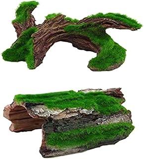 Aquarium Trunk Resin Driftwood Betta Log Hollow tree trunk Ornament Hideouts Reptile Cave Medium Fish Tank