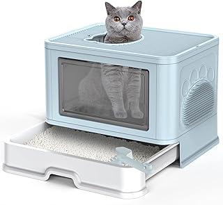 Cat Litter Box Fully Enclosed and Foldable