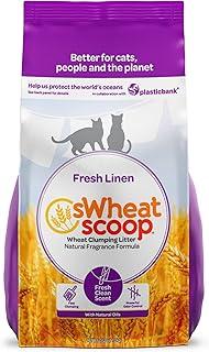 sWheat Scoop Fresh Linen Clumping Wheat Based Biodegradable Natural Cat Litter