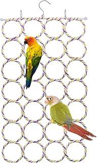 Bird Rope Climbing Net parrot swing hanging toy for Parakeet