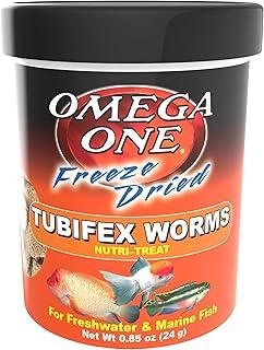 Omega One Freeze Dried Tubifex Worms, 0.85 oz