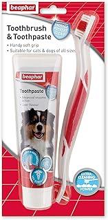 Beaphar Toothbrush and Toothpaste Kit,
  100g, 2 Count (Pack of 1) (15303)