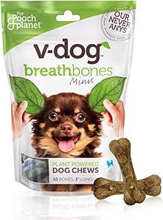 V-dog Dog Treats Vegan Breathbone Cleaning Dental Bone