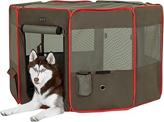Pet Playpen with Side Pockets and Carrying Case