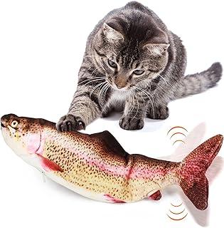 Aurako Floppy Fish Cat Toy Large Battery USB Rechargeable