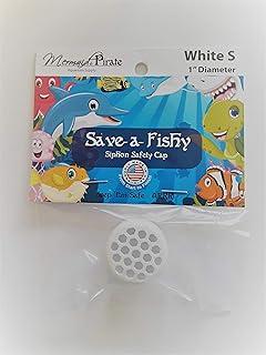 Mermaid & Pirate Aquarium Supply Siphon Safety Cap (S, White)