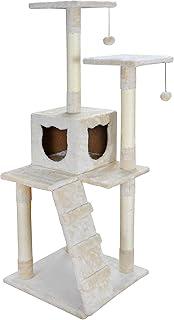 Nova Microdermabrasion 52 Inches Cat Tree Furniture Kitten Activity Tower with Scratching Posts