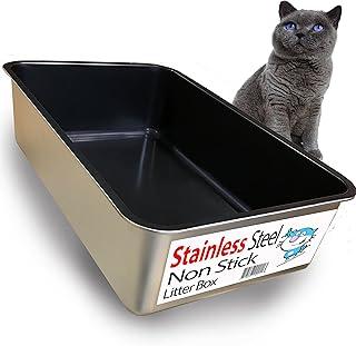 Cat Litter Box Non-Stick Plated Stainless Steel