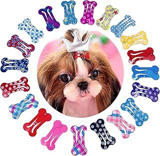 Small Bone Snap Hair Clips Pet Grooming Products