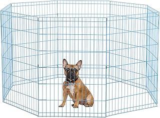 Blue 36 Tall Dog Playpen Crate Fence Pet Kennel