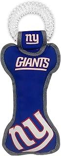 New York Giants Dental Dog TUG Toy with Squeaker