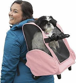 Furhaven Multipurpose Backpack Roller Carrier Crate for Travel and Hiking