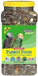 3D Premium Parrot Food 4lbs