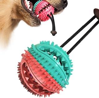 Dog Chew Toys for Cleaning Teeth and Removing Dental Calculus, Non-Toxic Natural Rubber Leaking Food Indestructible Ball